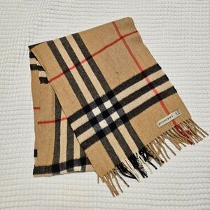 Burberry Plaid Scarf 100% Authentic